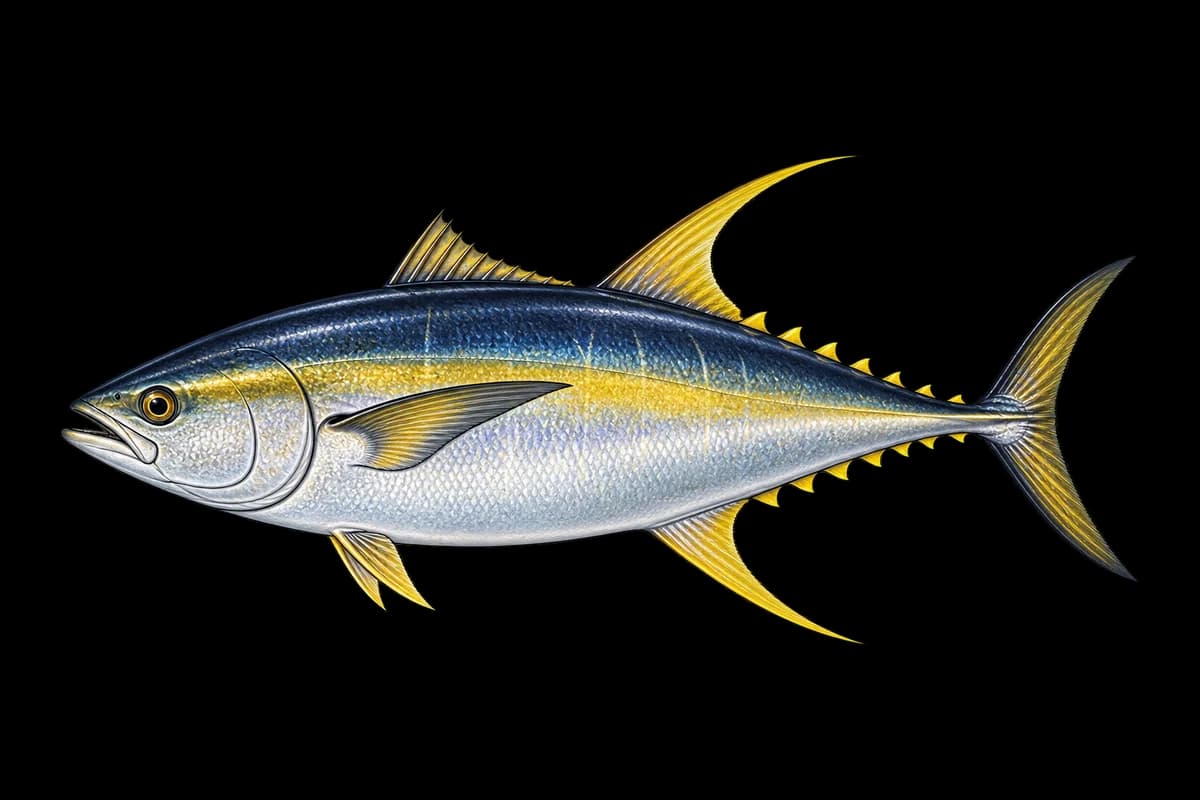 Yellowfin Tuna illustration